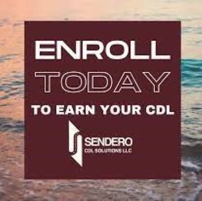 KICK START YOUR FUTURE REGISTER FOR SENDERO CDLS DRIVER SCHOOL Contact School